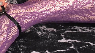 Monster Dildo in Tight Pussy - Legs in Pantyhose with Shoes!