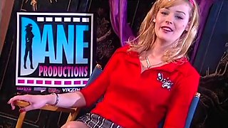 Stunning Blonde In Black Stockings Sucks A Huge Hard Cock With Phoenix Ray And Chuck Martin