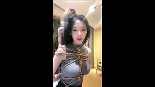 Chinese lesbian hogtied  foot fetish: Hardcore, Bondage  Bdsm Porn