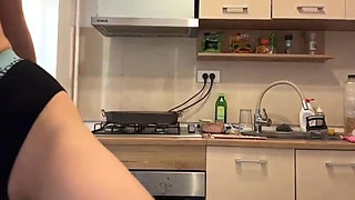 Hot Cooking with Busty Naked Boobs