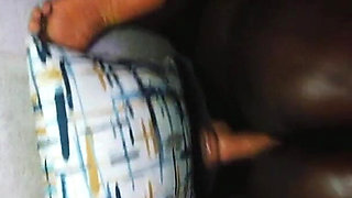 BBW Dildo Squirt and Farting on Table