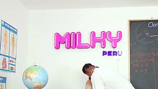 Tattooed Latina teacher likes raunchy bang-out with