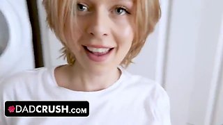 Dad Crush - horny step-father screws his stepson\u2019s hot gf and cums inwards her Tight Pussy