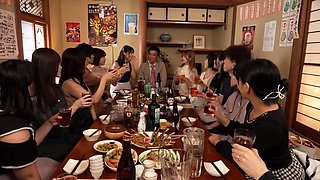 Asian schoolgirl enjoy group sex