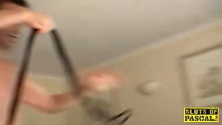 Plumper british slave predominated with roughsex