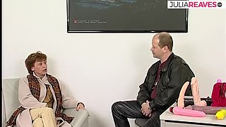 Granny Moans Loud Getting Fucked By Monster Dildo In Her Pussy - German Retro Casting Solo