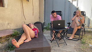 Cuckold Fantasy: Girlfriend Watches Her BF Fuck Her Sister