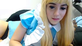 Hottest Amateur 19yo Blonde Teen going solo on Webcam