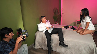 Behind the Scenes! Stepsister Finds Me Smelling Her Panties and Makes Me Fuck Her