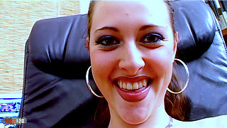 Moana Mendez: Little French Girl Moana Mendez, Little Slut Gets Fucked on the Desk