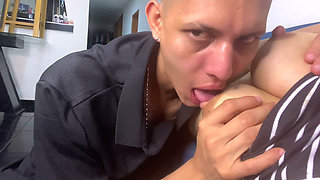 POV Tasting My Wife's Breast Milk Straight From Her Tits On The Couch Part 2