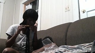 Ebony Rolls One Up And Gets On Top Of The Dick For A