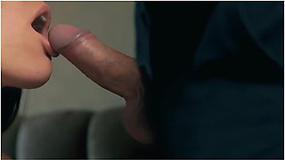 On My Face Or In My Mouth? An Intimate Evening In The Bedroom Ended With A Huge Load Of Sperm