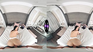 The guy fucked a young brunette, Jasmine Jayne, in missionary and doggystyle