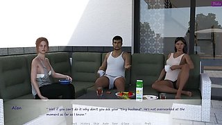 Stepbrother's Wife Bella Reveals Panties Under T-Shirt - Hot Homemade Cheating Scene