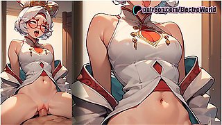 Purah From Zelda Spreads Her Legs In Her Gamer Seat! With Car Toon