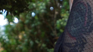 Teasing You While Smoking on Balcony