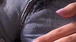 Tight Jean Shorts Camel Toe Teen Pussy Tease