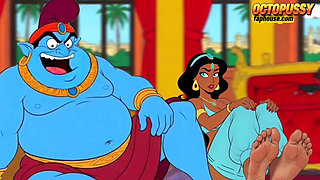 Futanari. Princess Jasmine Girl with a Big Dick. Porn Aladdin Series.