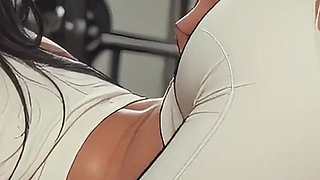Gym Sex! Ripped Leggings Fuck Doggystyle