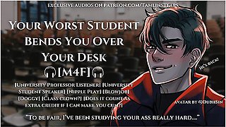 Car Toon And Erotic Audio - Your Worst Student Fucks You Over Your Desk Asmr Audio Roleplay For Women [m4f]