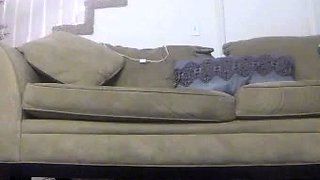 Amateur blonde masturbates on webcam