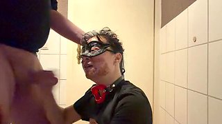 Mila Manila amateur blowjob and deep throat gets face fucked with chocolate