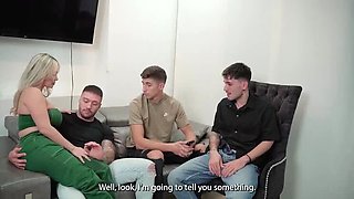 Boss's Wife Wants Two Cocks - Kourtney Love Big Tits Gangbang
