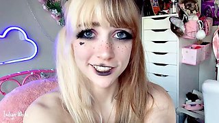 Indigo White Smokes Devils Lettuce in Cosplay POV