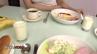 Asian Amateur Saya Tachibana Thirsts Stiff Morning Bang-out