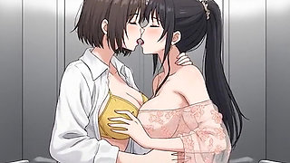 AI Generated Cartoon content, Uncensored video of 18 Year old Anime Girl, Kissing Orgasm of Mature Women