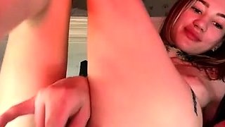 Stacked brunette goes solo toys and masturbation