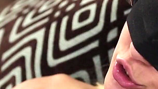 Scarlet Red Gets Surprised with Sexy Lingerie Then Blindfolded & Strap-on Fucked by Jenna Sativa