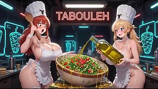Noirs Funny AI Kitchen Cartoon