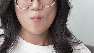 Glasses Girl's White Socks