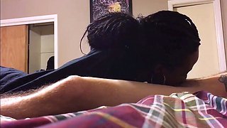 Black Amateur Deepthroats Her Boyfriend