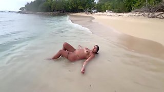 Melany Latina - Hot Sex On A Nudist Beach!! - Melani Latina