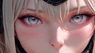 Latex Gamer Queen Virexa - Chrome POV - Ai Generated