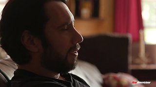 New sensations - Young slut wife has her first sloppy blowbang