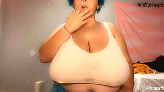 Smoking and Titty Flash Before Bed