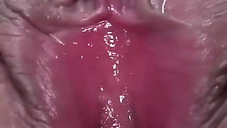 Smooth Pussy Spreads Wide Anal Display Extreme Closeup Pink Labia Focus