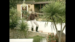 Two Beautiful Teens First Masturbate Then Get Fucked and Cummed on by Huge Mature Cock