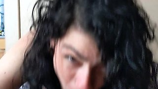 Blowjob cumshot whore gargles pov bukkake fetish cum