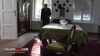 Old Man Don Fernando Pounds Teen Edy Montana and Busty Brunette Wife in Wild Swinger Party Blowjob Fren
