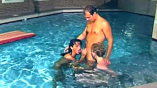 Pool Golden Shower Gangbang - Mature Slut Drenched Everywhere