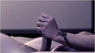 Melody Cheeks In Slave Tied To Bed And Made To Cum In Femdom Handjob