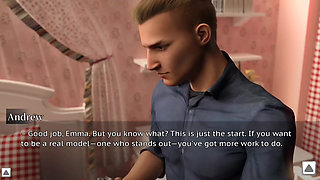 Alone in the Room, the Stepmother Playfully Made the Photographer Break a Sweat on the Bed