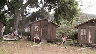 Vintage Country Orgy Gangbang with Mr. Pete & Johnny Castle Fucking Amber Rayne in HD