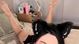 Neko Khloe Kiss Blowjob With Dildo