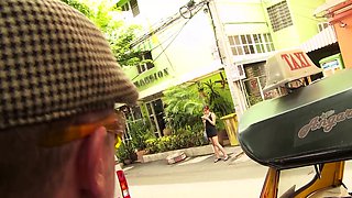 Thai teen picked up for rough threesome